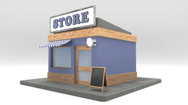 istock 3D Cartoon Shop Keeper Character 1299103020