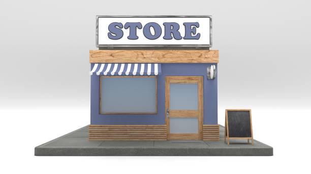 istock 3D Cartoon Shop Keeper Character 1299103030