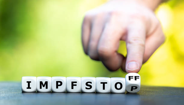 istock Hand turns dice and changes the German word 