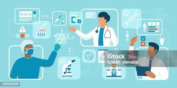 Innovative Healthcare And Medical Research Stock Illustration - Download Image Now - Healthcare And Medicine, Medical Research, Research