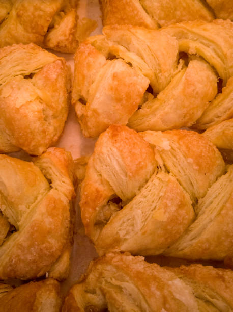 istock Flour product is a very tasty pigtail with apples 1299119706