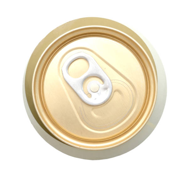 istock Closeup on the top of a closed beer can 1299120371
