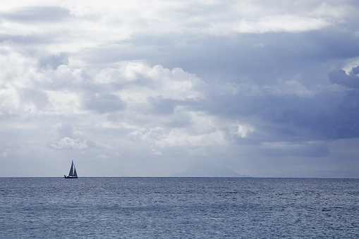 Sailing on the Caribbean Sea