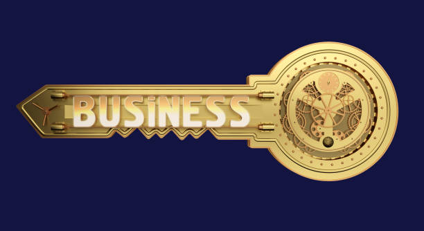 istock concept golden key mechanism with text business 1299132230
