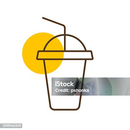 istock Soft drink vector icon. Fast food sign 1299140249