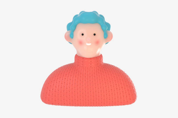 istock 3D Bright people portrait - young woman 1299142746