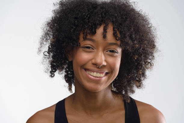 istock Young black woman portrait 1299146684