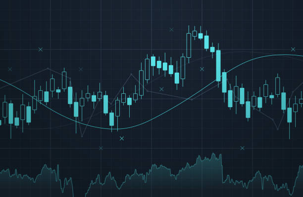 wykres giełdowy - giełda stock illustrations