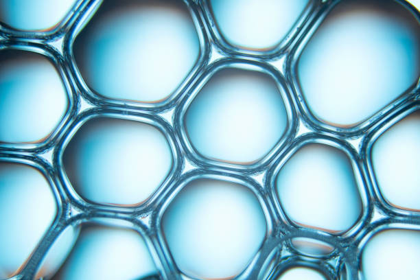 istock Abstract background and texture of blue bubbles 1299156011