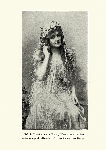 Vintage photograph of Sophie Wachner, German actress
