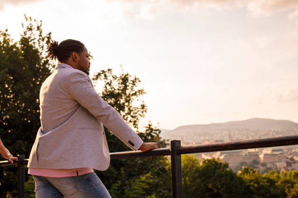 istock Gazing at the cityscape from the viewpoint 1299161120