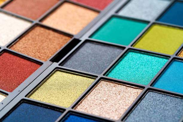 istock Make up colorful eyeshadow palettes, close up 1299161743