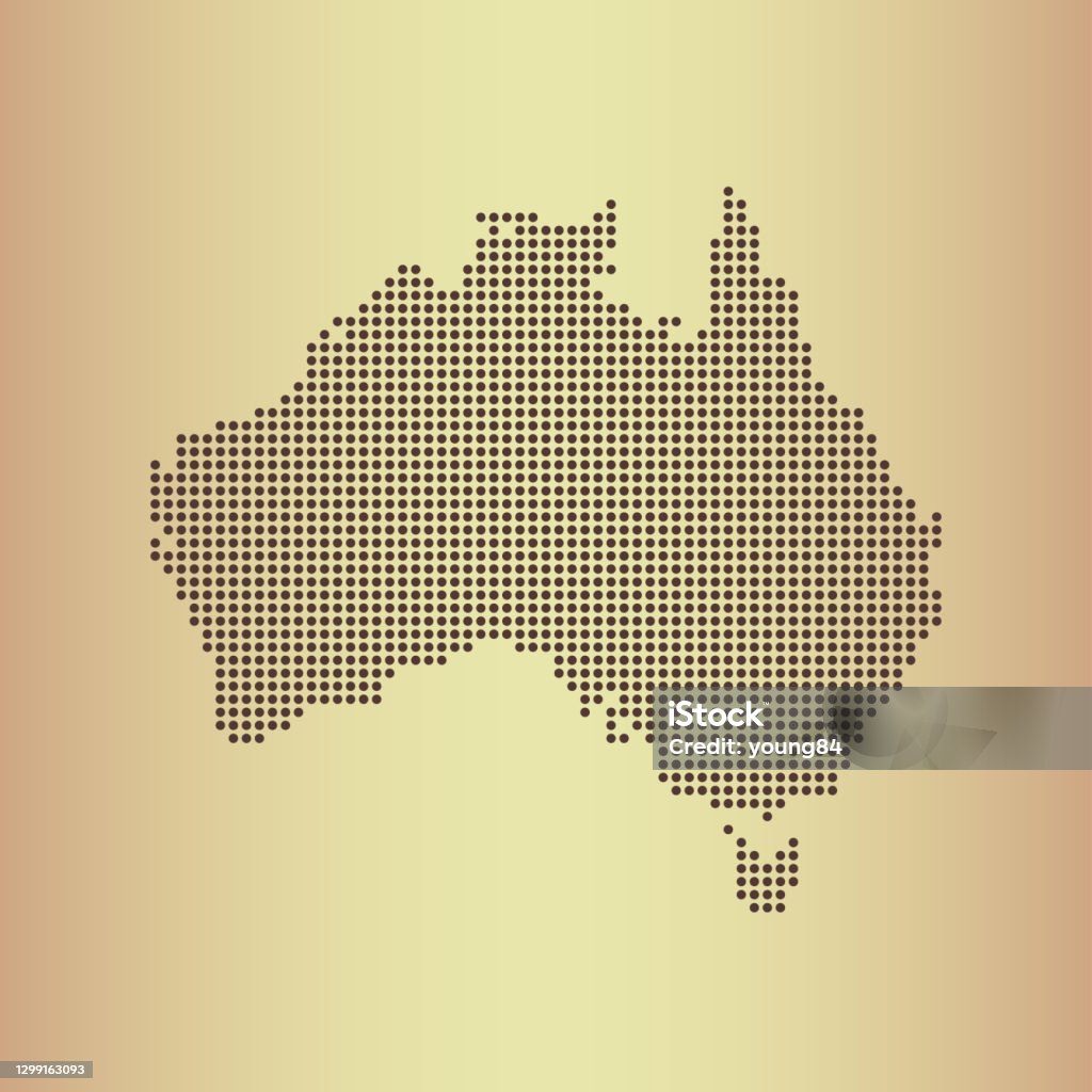 Abstract Colored Australia Map Map Of Australia Stock Illustration - Download Image Now - Abstract ...