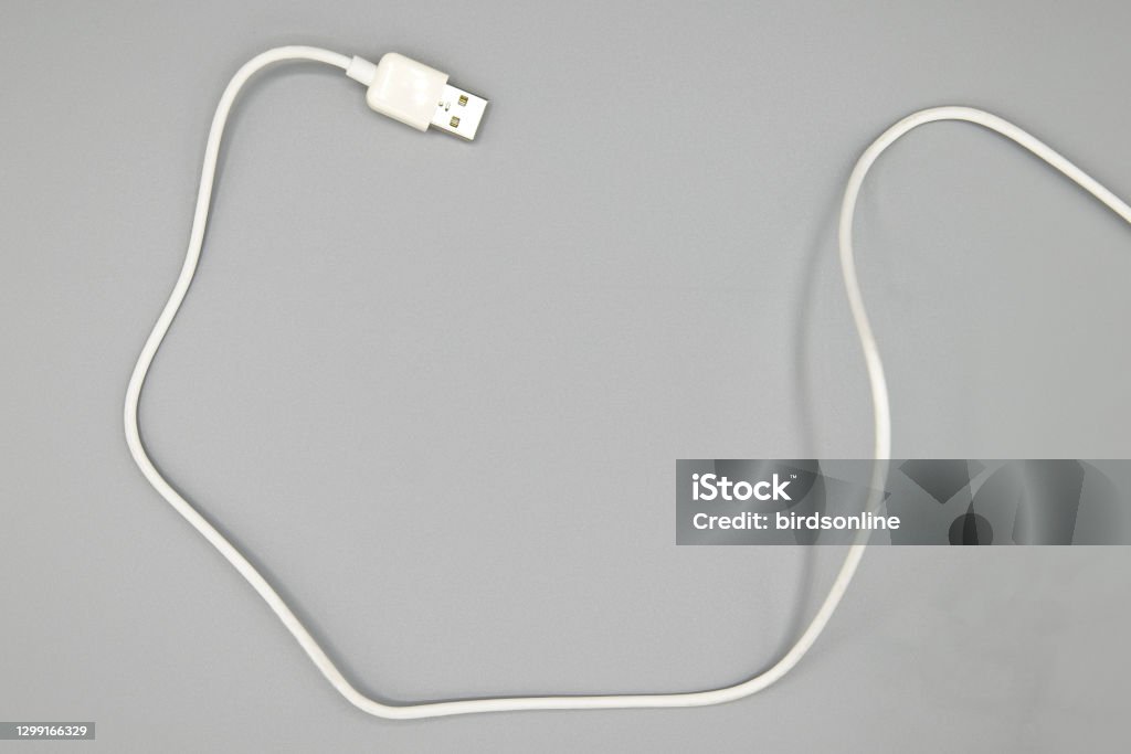 Usb Lead Image Usb Lead Stock Photo - Download Image Now - White Color, USB Cable ...