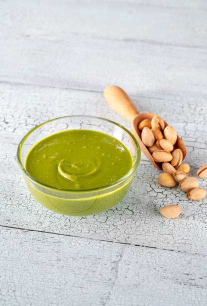 istock Bowl of pistachio butter 1299166375