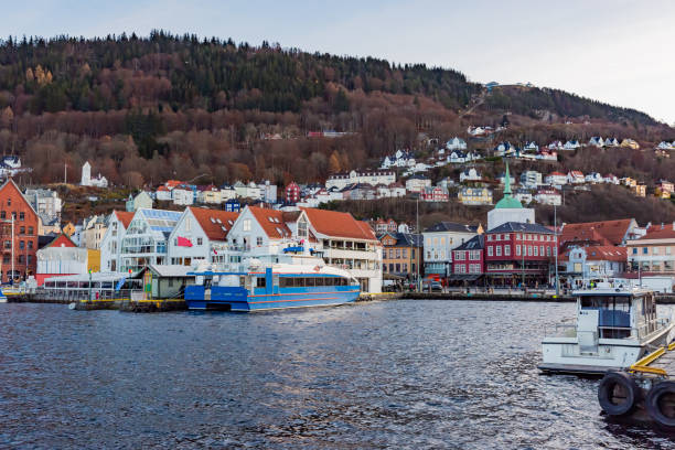 istock view of bryggen in bergen, norway 1299190367