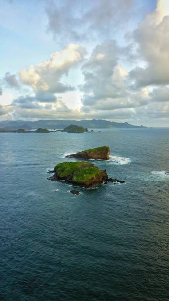 istock Drone point of view of the ocean 1299194211