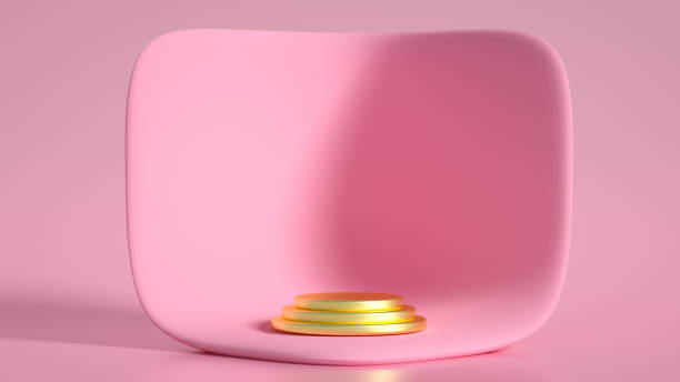 istock Beautiful luxury background pedestal. 3d illustration, 3d rendering. 1299202230
