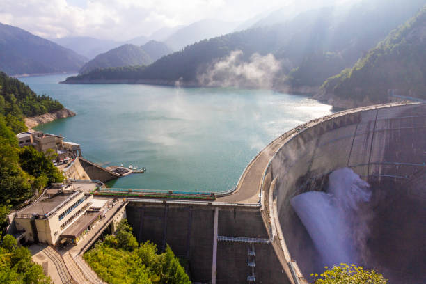istock Kurobe Dam in Tateyama Kurobe Alpine Route, Japan. 1299216480