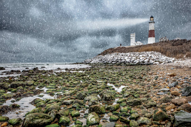 istock Wintery Montauk Lighthouse 1299222208
