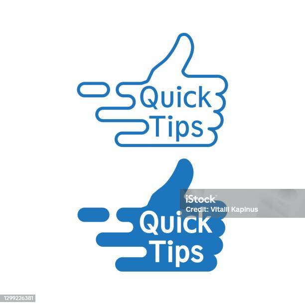 Quick Tips Set Of Vector Illustrations Isolated On White Background ...
