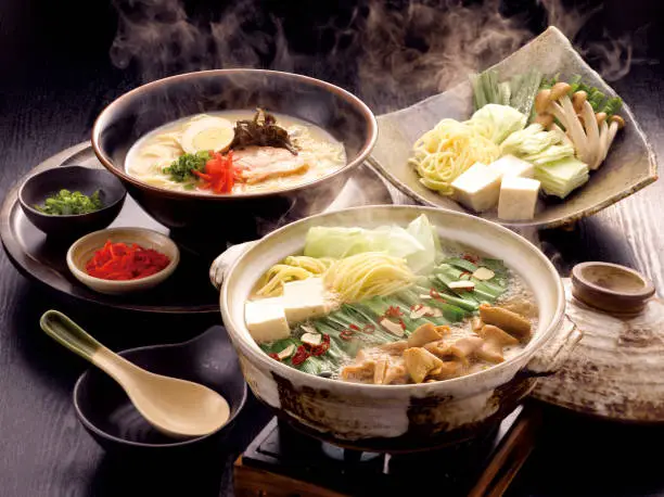 There are various hot pot dishes in Japan depending on the food, season, and region.
