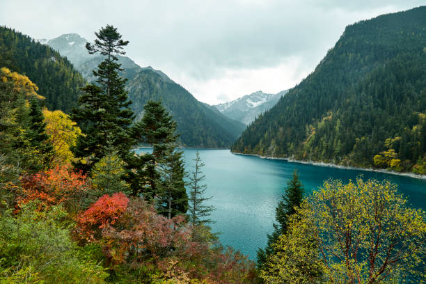 istock beautiful grate mountain in Jiuzhaigou park 1299228179