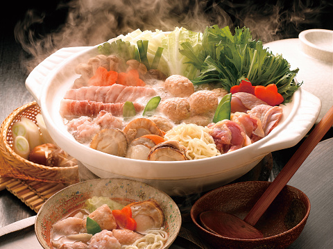 Hot pot dishes that are eaten daily in the sumo room