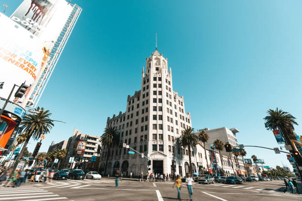 hollywood - los angeles - the hollywood boulevard stock-fotos und bilder