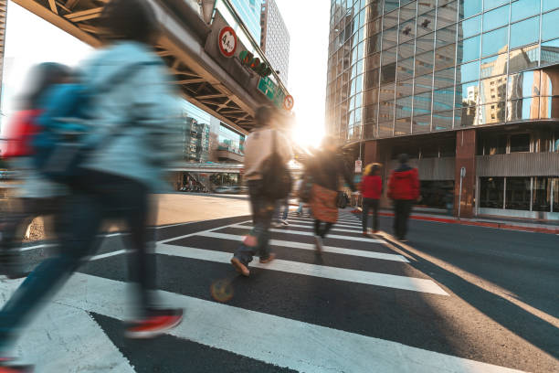 istock Crosswalk in downtown Taipei - Taiwan 1299230389