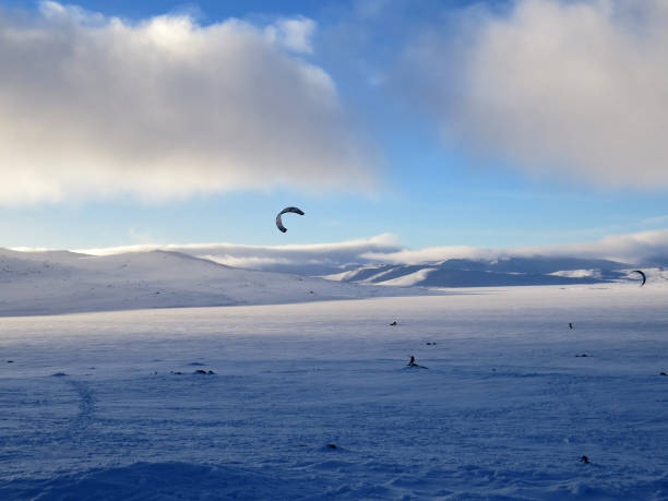 istock Snow kite on a sunny winter day 1299231911