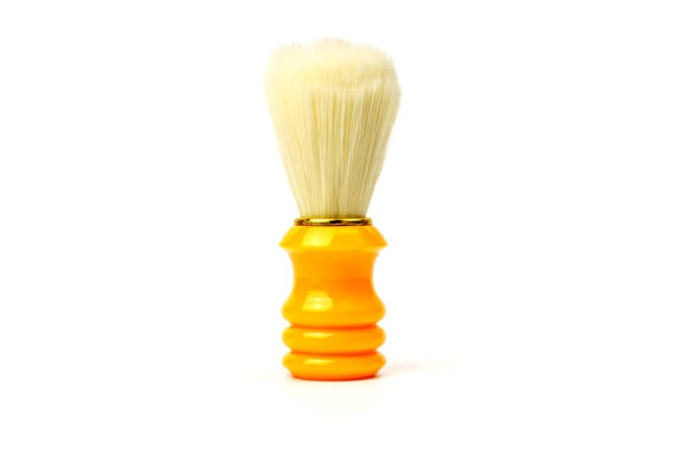 istock Shaving brush isolated on white background 1299232619