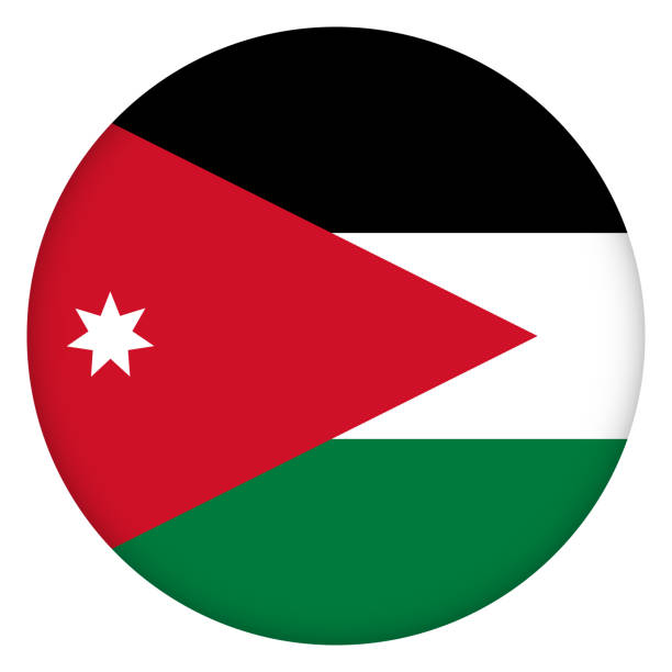 Bandeira Da Jordânia Banco de Imagens e Fotos de Stock - iStock