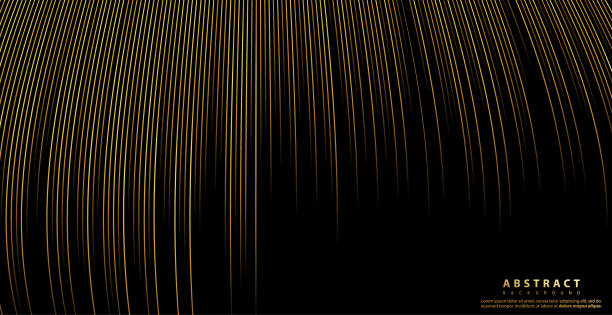 ilustraciones, imágenes clip art, dibujos animados e iconos de stock de fondo abstracto oro de la línea de onda de lujo - textura simple para su diseño. fondo degradado. decoración moderna para sitios web, carteles, banners, vector eps10 - 18638