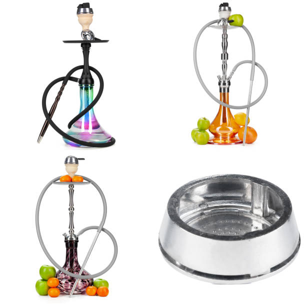 istock Collage of hookah isolated on a white background 1299247825