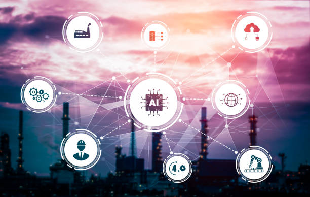 istock Industry 4.0 technology concept - Smart factory for fourth industrial revolution 1299252391