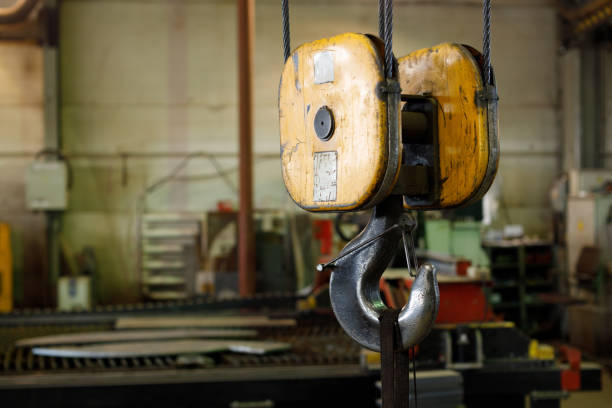 istock large hook on a crane for lifting heavy objects in metallurgical production 1299252439