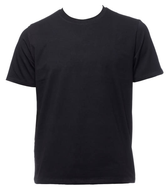 istock Black shortsleeve cotton tshirt template isolated 1299254640