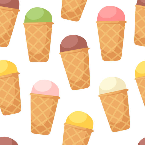 istock Hand Drawn Ice Cream Vector Artistic Drawing. Summer Illustration Sweet Fast Food 1299261720