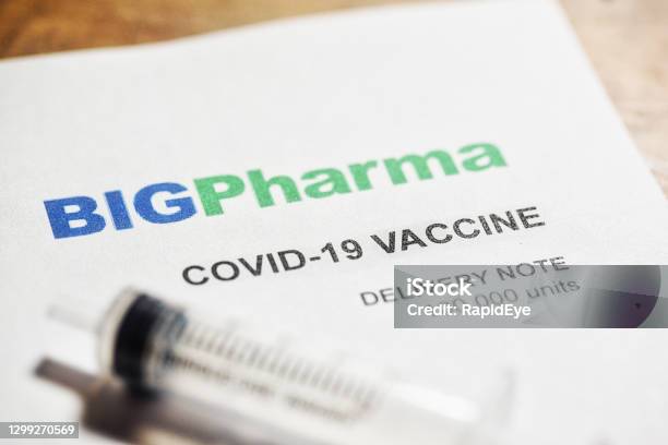 Covid19 Vaccines Arrive Delivery Note For 100000 Doses Stock Photo - Download Image Now