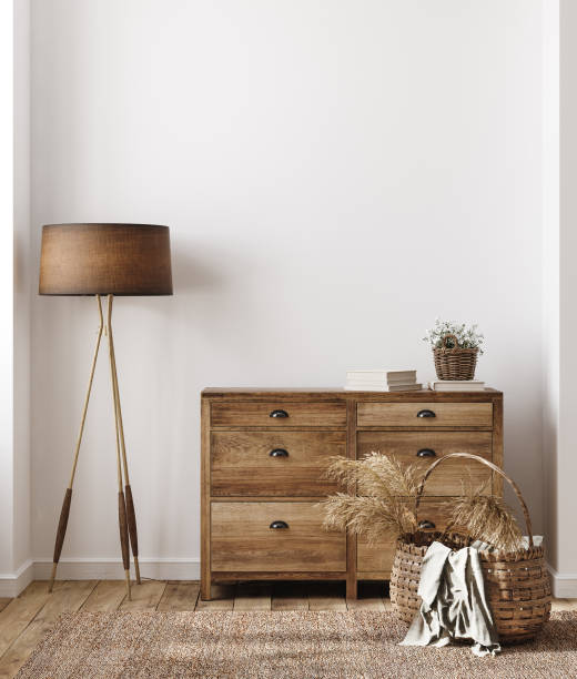 istock Home interior background, cozy room in farmhouse style 1299271867