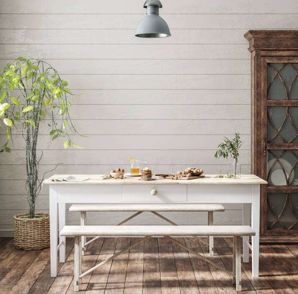 istock Home interior background, cozy room in farmhouse style 1299271879