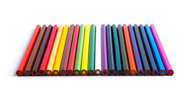 istock Colorful pencils are isolated on a white background 1299273663