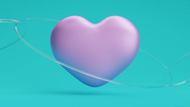 istock Saint Valentine heart on red celeste clean background 1299275023