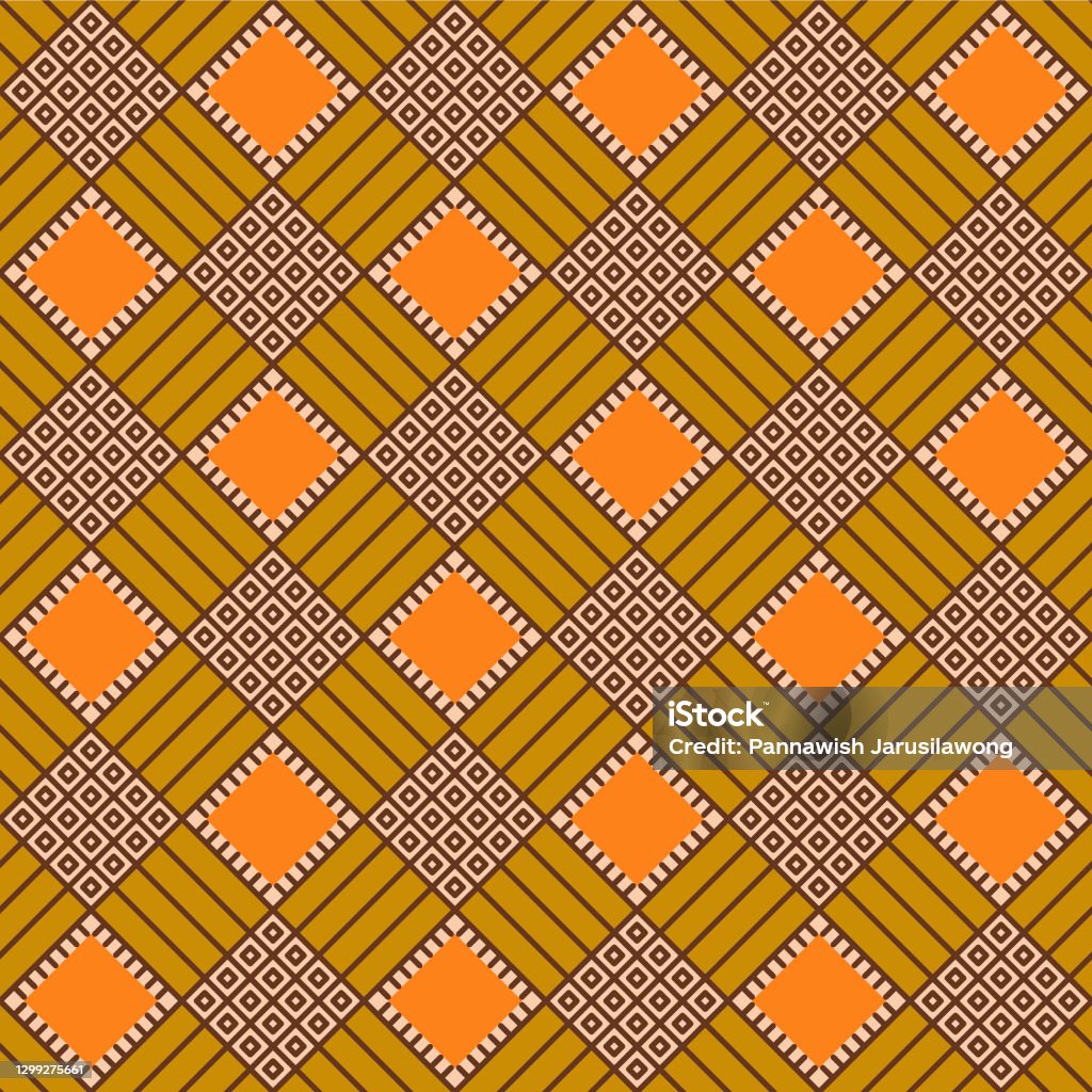 Japanese Square Pattern Japanese Vintage Square Diamond Vector Seamless Pattern Stock ...