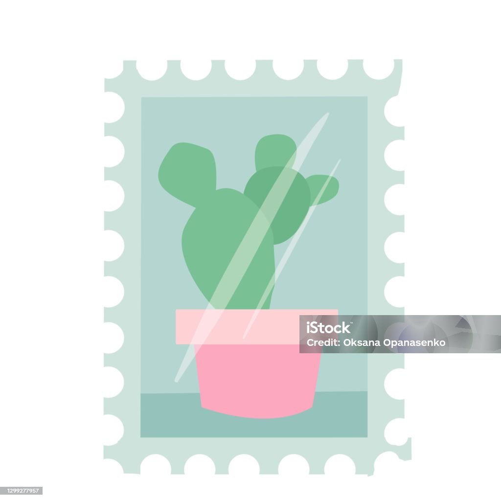 Vetores de Pequeno Selo Postal Com Um Cacto Desenho Simples Em Cores  Pastéis Ilustração Vetorial Desenhada No Estilo Desenho Animado Isolado Em  Fundo Branco e mais imagens de Arte - iStock