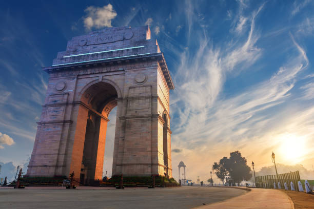 istock India Gate in New Delhi, sunset view 1299281085