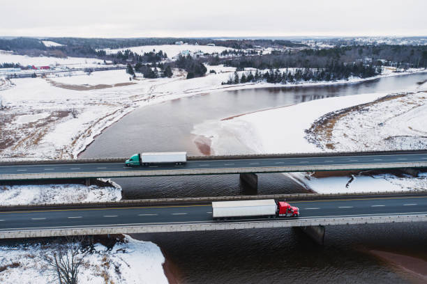 istock Trucking In Winter 1299282778