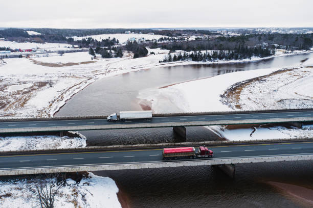 istock Trucking In Winter 1299282813