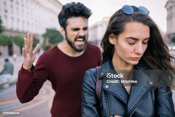 Couple In Relationship Difficulties Stock Photo - Download Image Now - Toxic - Social Concept, Arguing, Relationship Difficulties